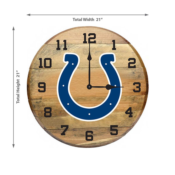 OAK BARREL CLOCK (Various Teams)-Decor-Imperial-GREEN BAY PACKERS-NFL-Game Room Shop