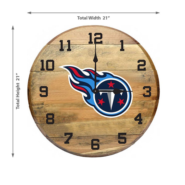 OAK BARREL CLOCK (Various Teams)-Decor-Imperial-GREEN BAY PACKERS-NFL-Game Room Shop