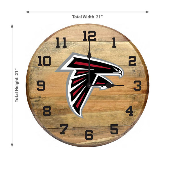 OAK BARREL CLOCK (Various Teams)-Decor-Imperial-GREEN BAY PACKERS-NFL-Game Room Shop