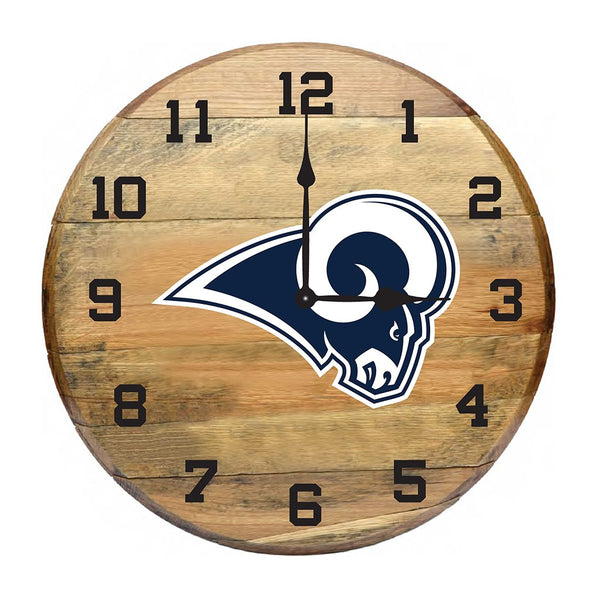 OAK BARREL CLOCK (Various Teams)-Decor-Imperial-GREEN BAY PACKERS-NFL-Game Room Shop