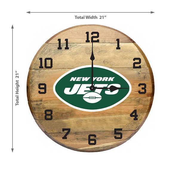 OAK BARREL CLOCK (Various Teams)-Decor-Imperial-GREEN BAY PACKERS-NFL-Game Room Shop