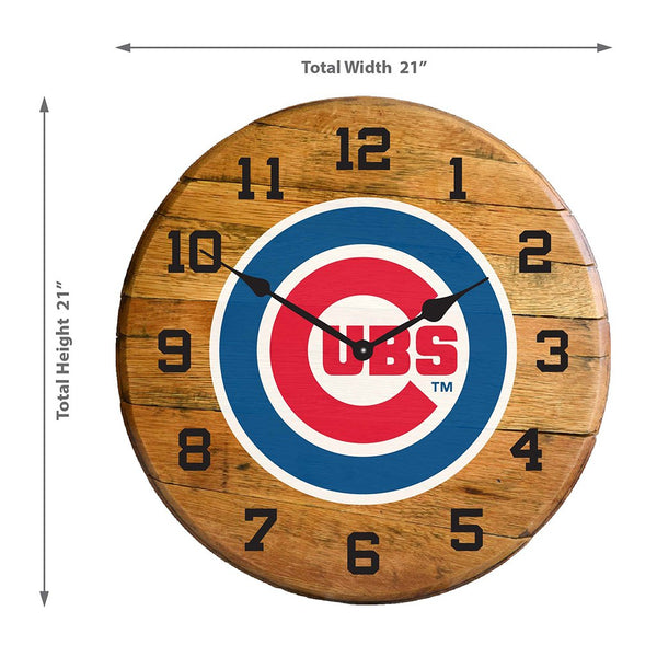 OAK BARREL CLOCK (Various Teams)-Decor-Imperial-GREEN BAY PACKERS-NFL-Game Room Shop