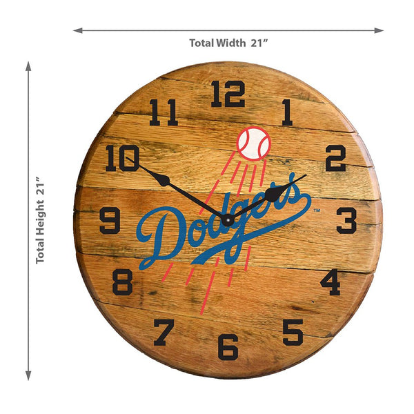 OAK BARREL CLOCK (Various Teams)-Decor-Imperial-GREEN BAY PACKERS-NFL-Game Room Shop
