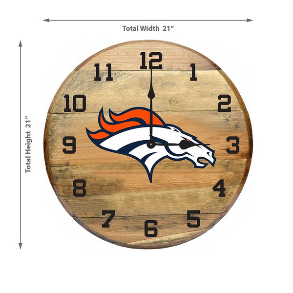 OAK BARREL CLOCK (Various Teams)-Decor-Imperial-GREEN BAY PACKERS-NFL-Game Room Shop