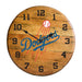 OAK BARREL CLOCK (Various Teams)-Decor-Imperial-LOS ANGELES DODGERS-MLB-Game Room Shop