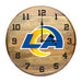 OAK BARREL CLOCK (Various Teams)-Decor-Imperial-LOS ANGELES RAMS-NFL-Game Room Shop