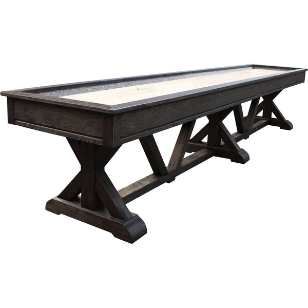 Playcraft Brazos River Pro-Style Shuffleboard Table-Shuffleboard Tables-Playcraft-12' Length-Weathered Black-Game Room Shop