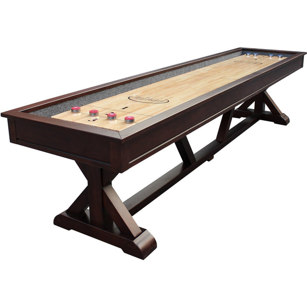 Playcraft Brazos River Pro-Style Shuffleboard Table-Shuffleboard Tables-Playcraft-12' Length-Weathered Grey-Game Room Shop