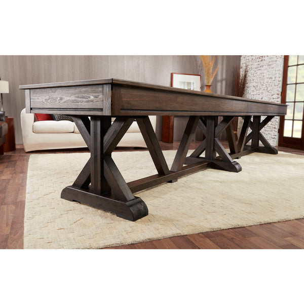 Playcraft Brazos River Pro-Style Shuffleboard Table-Shuffleboard Tables-Playcraft-12' Length-Weathered Grey-Game Room Shop
