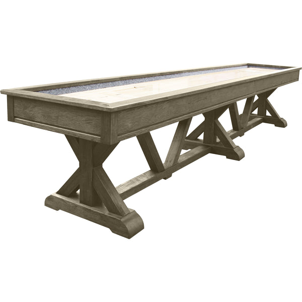 Playcraft Brazos River Pro-Style Shuffleboard Table-Shuffleboard Tables-Playcraft-12' Length-Weathered Grey-Game Room Shop