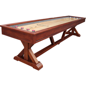 Playcraft Brazos River Pro-Style Shuffleboard Table-Shuffleboard Tables-Playcraft-14' Length-Chestnut-Game Room Shop