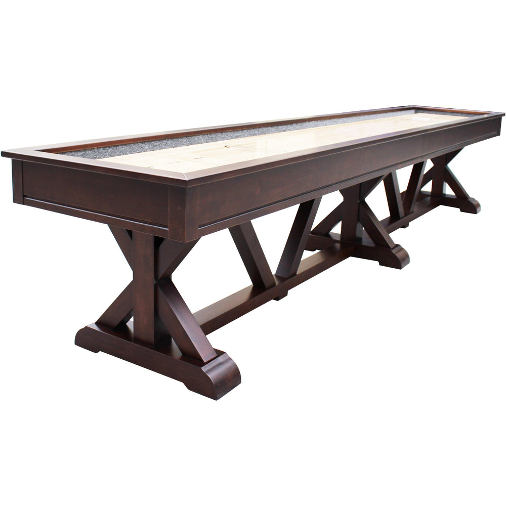 Playcraft Brazos River Pro-Style Shuffleboard Table-Shuffleboard Tables-Playcraft-14' Length-Espresso-Game Room Shop
