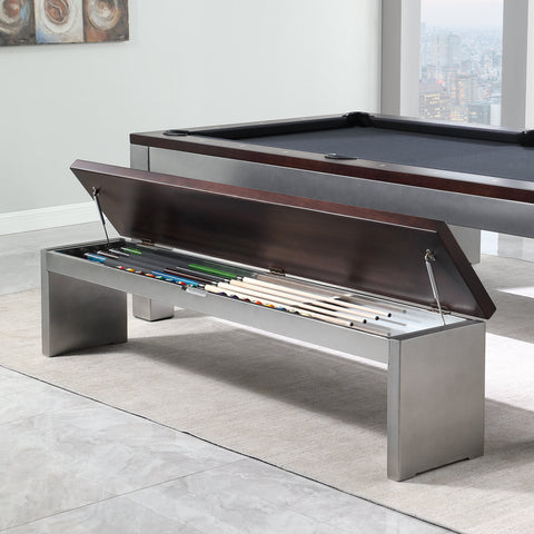 Image of Playcraft Genoa Slate Pool Table with Dining Top-Billiard Tables-Playcraft-7' Length-2pcs Storage Bench (+$2390)-Game Room Shop
