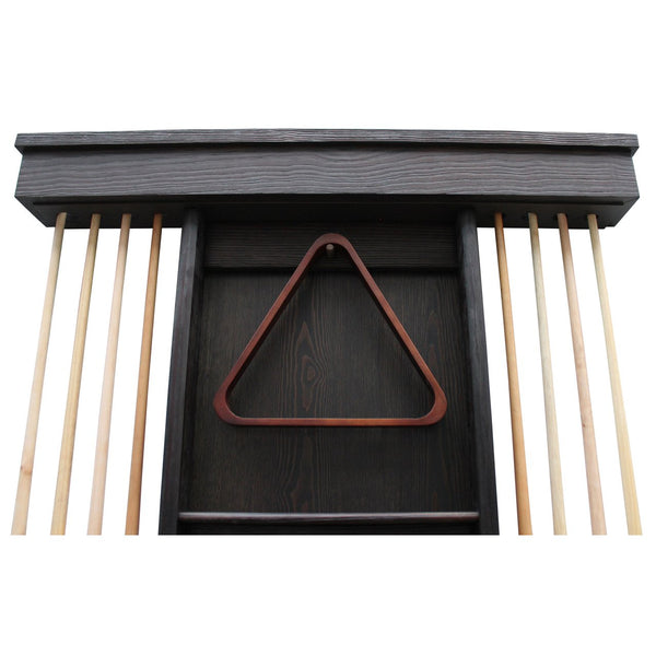 Playcraft Premium Hardwood Billiard Wall Racks-Pool Cue Racks & Holders-Playcraft-Weathered Black-Game Room Shop