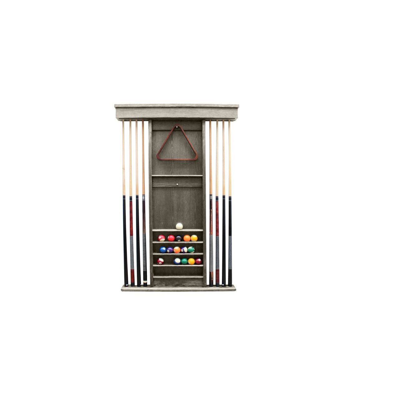 7 Ball Rack Pool Rack Pool Cue Rack Wall Mount Pool Cue Holder Wall Mount - Solid Wood Rack ...