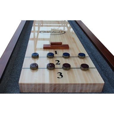 Playcraft St Lawrence Pro-Style Shuffleboard Table-Shuffleboard Tables-Playcraft-12' Length-Chestnut-Game Room Shop