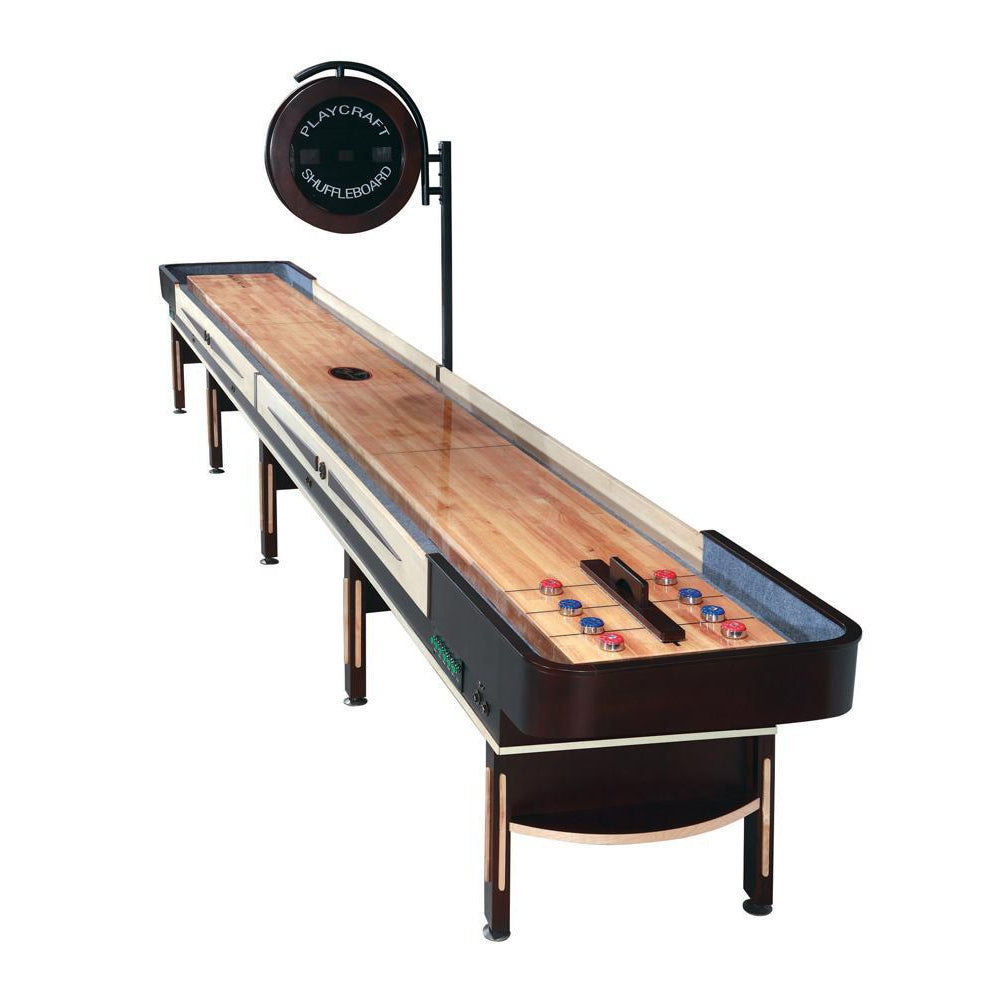 Playcraft Telluride Shuffleboard Table-Shuffleboard Tables-Playcraft-12' Length-Espresso-Game Room Shop