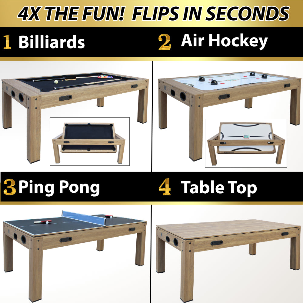 Freetime Fun The Transformer 7' 4 in 1 Multi-Game Table