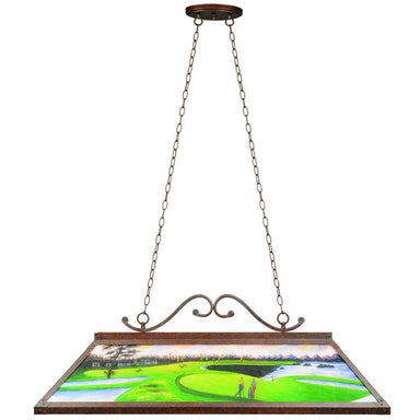 RAM Game Room 48" Hand-painted Golf Course Billiard Light RP 48 GOLF - Game Room Shop