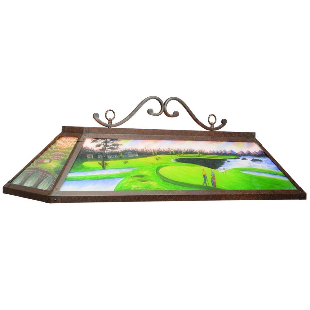 RAM Game Room 48" Hand-painted Golf Course Billiard Light RP 48 GOLF - Game Room Shop
