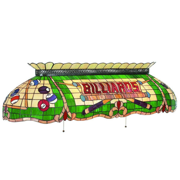 RAM Game Room Tiffany Stained Glass Billiard Light Fixture - Thumbnail 2