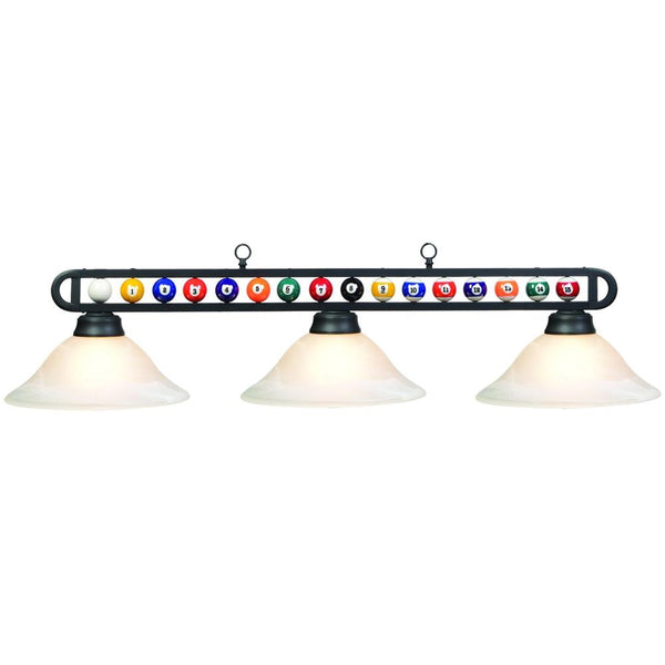 RAM Game Room 55" MB/White Billiard Ball Fixture - Game Room Shop