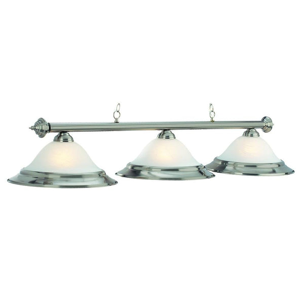 RAM Game Room 60" 3 Lt Billiard Light - Stainless - Game Room Shop