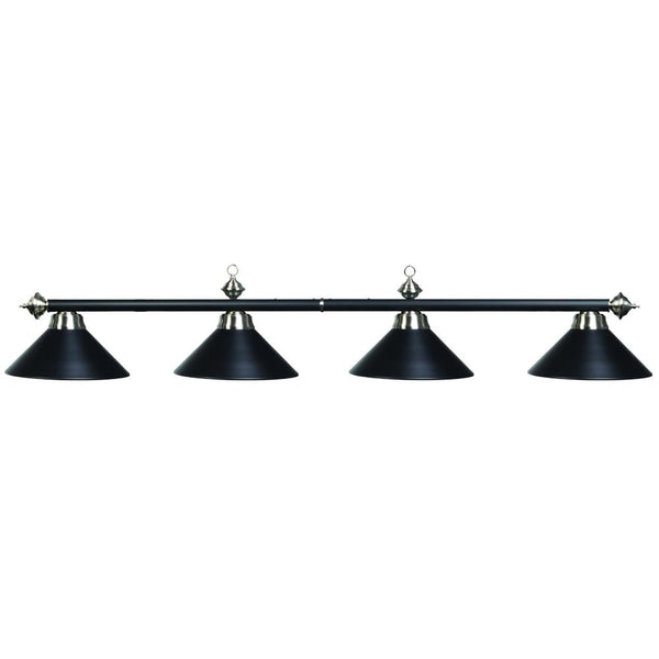RAM Game Room 78" 4 Lt Billiard Light - Matte Blk/ St - Game Room Shop