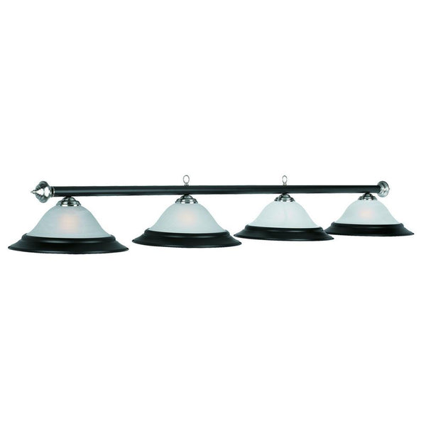 RAM Game Room 82" 4 Lt Billiard Light - Matte Black/St - Game Room Shop