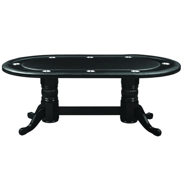 RAM Game Room 84" Texas Hold'em Game Table - Black - Game Room Shop