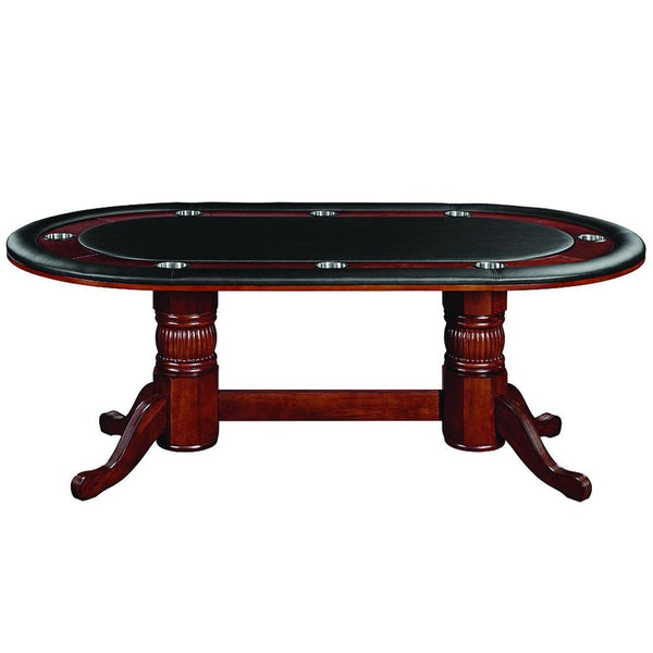 RAM Game Room 84" Texas Hold'em Game Table - English Tudor - Game Room Shop