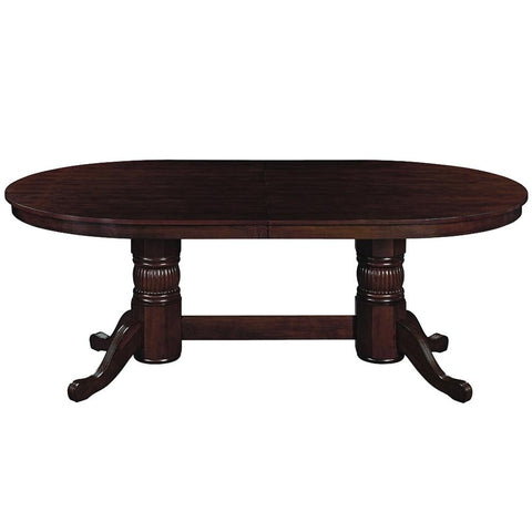 Image of RAM Game Room 84" Texas Hold'em Game Table with Dining Top - Cappuccino - Game Room Shop