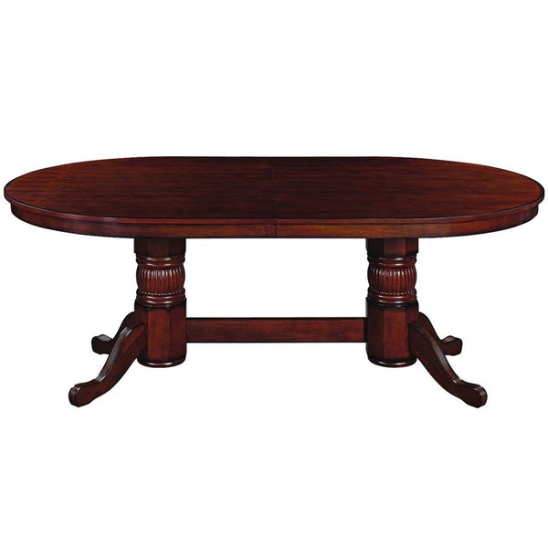 RAM Game Room 84" Texas Hold'em Game Table with Dining Top - Chestnut - Game Room Shop