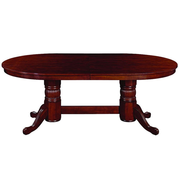 RAM Game Room 84" Texas Hold'em Game Table with Dining Top - English Tudor - Game Room Shop