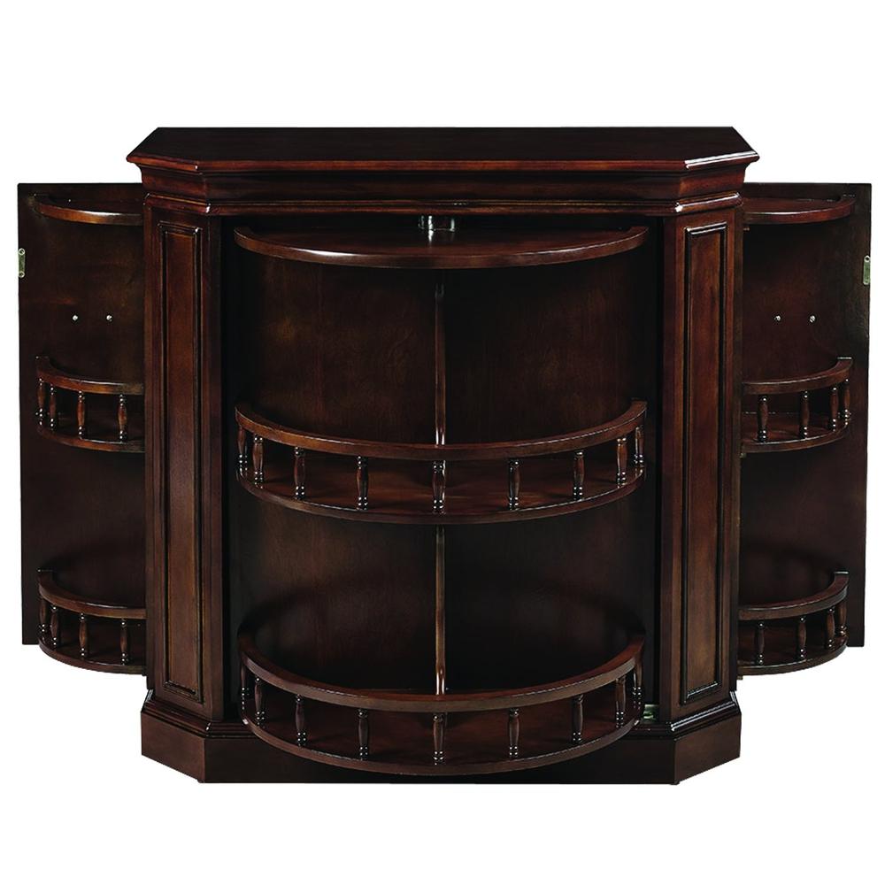 RAM Game Room Bar Cabinet w/ Spindle - Cappuccino - Game Room Shop