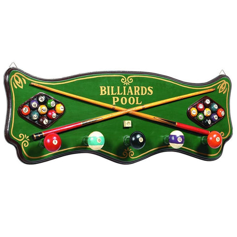 RAM Game Room Pub Sign - Billiards Coat Rack - Game Room Shop