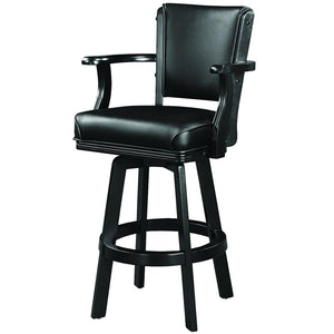 RAM Game Room Swivel Barstool with Arms - Black BSTL2 BLK - Game Room Shop