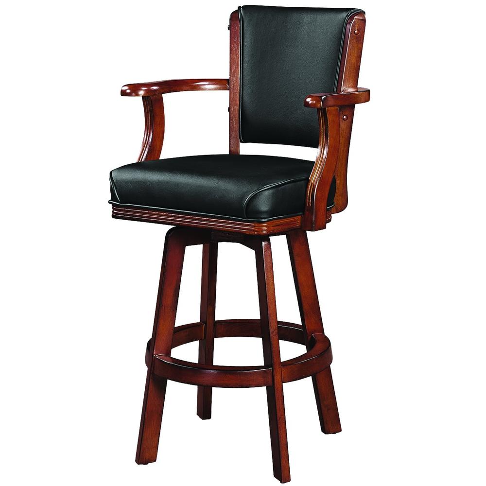 RAM Game Room Swivel Barstool with Arms - Chestnut BSTL2 CN - Game Room Shop