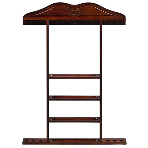 RAM Game Room Wall Cue Rack - Chestnut - Game Room Shop