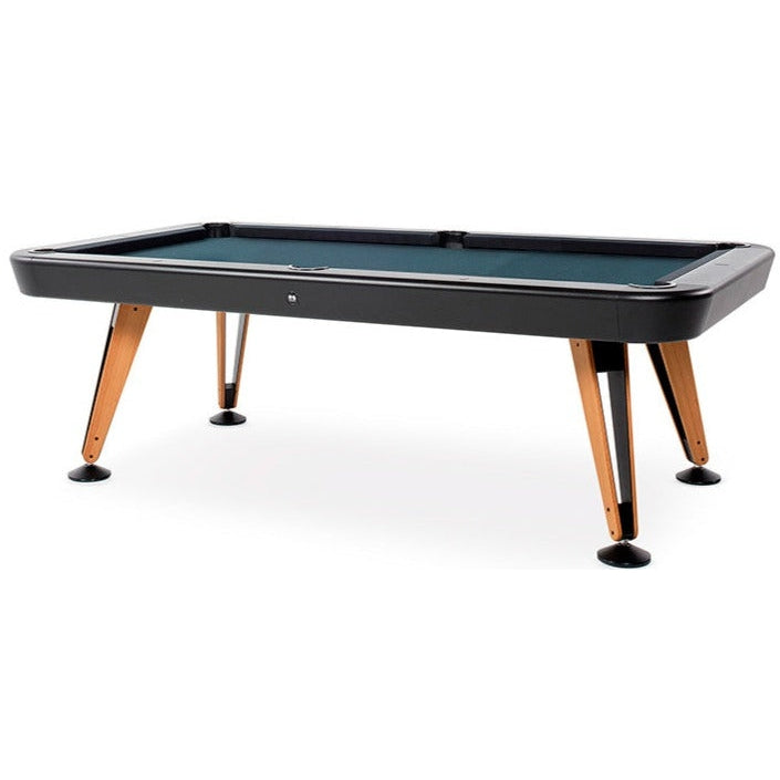 RS Barcelona Indoor Diagonal Pool Table-Billiard Tables-RS Barcelona-7ft Length-Black-Game Room Shop