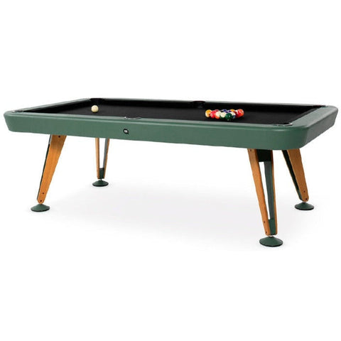RS Barcelona Indoor Diagonal Pool Table-Billiard Tables-RS Barcelona-7ft Length-Dark Grey Green-Game Room Shop