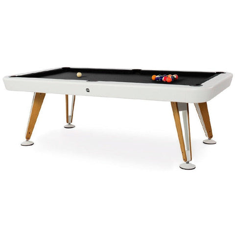 RS Barcelona Indoor Diagonal Pool Table-Billiard Tables-RS Barcelona-7ft Length-White-Game Room Shop