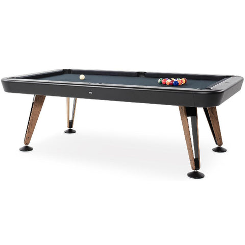 Image of RS Barcelona Diagonal Pool table (Indoor)-Billiards-RS Barcelona-8 Feet-Black-Game Room Shop