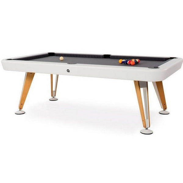 RS Barcelona Diagonal Pool table-Billiards-RS Barcelona-7 Feet-White-Game Room Shop