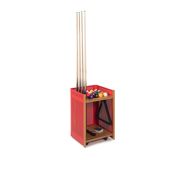 RS Barcelona Indoor Mou Floor Cue Rack-Accessories-RS Barcelona-Red-Game Room Shop