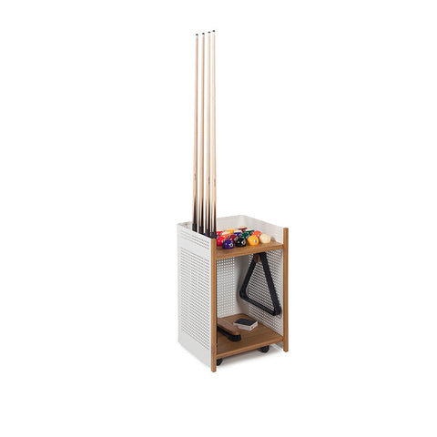 RS Barcelona Indoor Mou Floor Cue Rack-Accessories-RS Barcelona-White-Game Room Shop