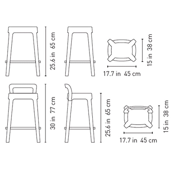 RS Barcelona Ombra Stool Counter - Game Room Shop