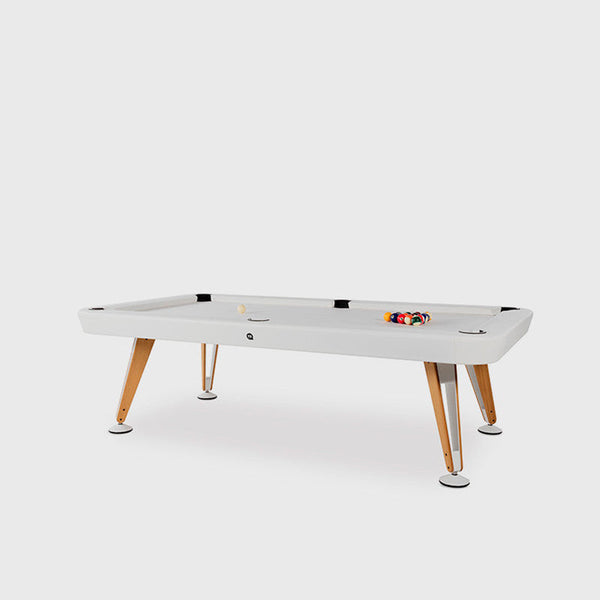 RS Barcelona Outdoor Diagonal Pool Table-Billiard Tables-RS Barcelona-7ft Length-White-Game Room Shop