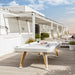 RS Barcelona Outdoor Diagonal Pool Table-Billiard Tables-RS Barcelona-7ft Length-White-Game Room Shop