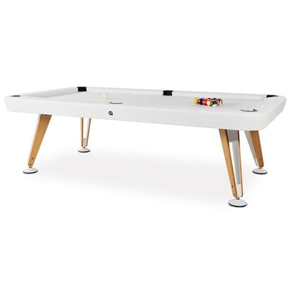 RS Barcelona Outdoor Diagonal Pool Table-Billiard Tables-RS Barcelona-7ft Length-White-Game Room Shop